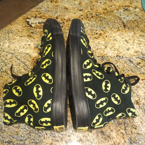 Rare Converse Chuck All Star Batman Gotham City Black Shoes Sz 11M/13W 140151F - Picture 7 of 13